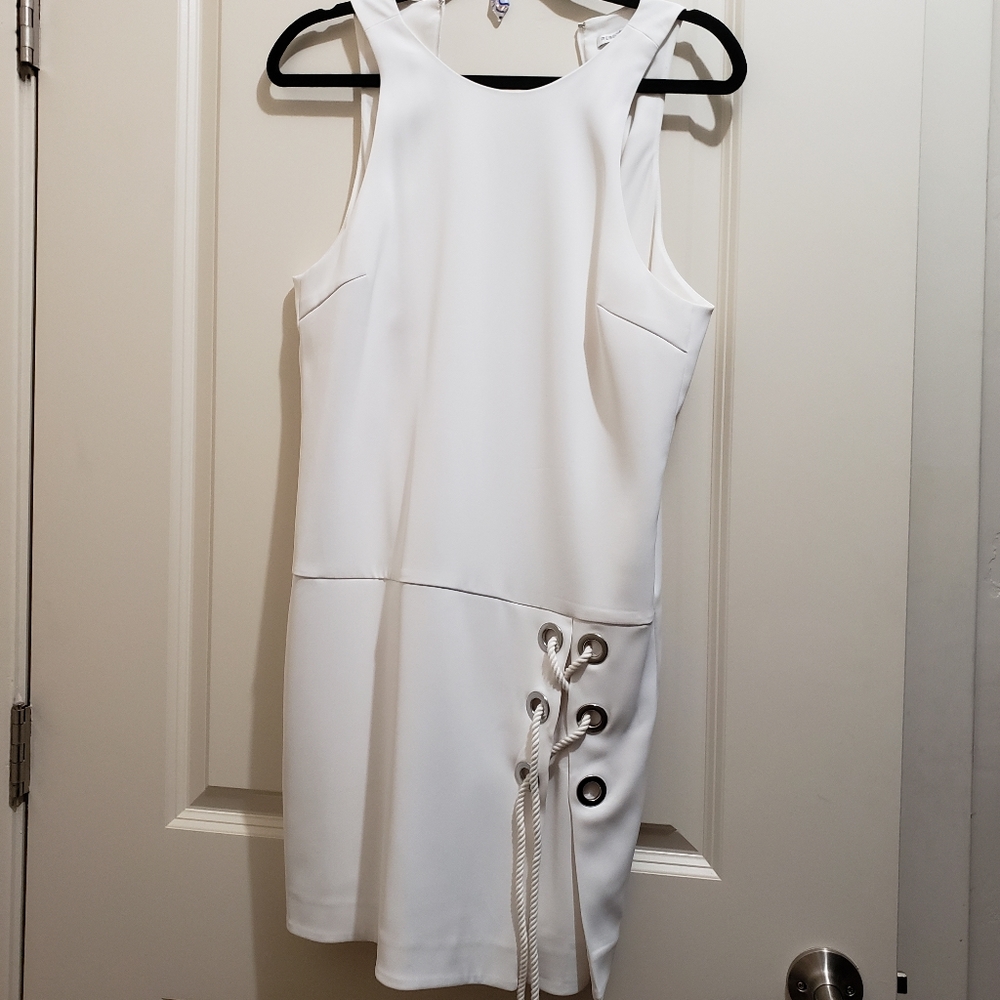 Rebecca Minkoff,  size 4 white halter dress.